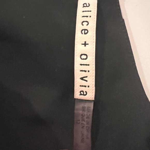 ALICE AND OLIVIA KYE RUFFLE FLORAL PRINT CREPE MIDI DRESS SIZE 12 - Picture 15 of 16